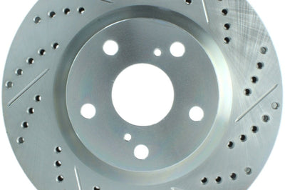 Stoptech StopTech Select Sport 11-16 Toyota Avalon/ 11-17 Camry SportStop Slotted & Drilled Left Front Rotor - Brakes