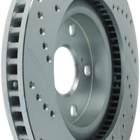 Stoptech StopTech Select Sport 11-16 Toyota Avalon/ 11-17 Camry SportStop Slotted & Drilled Left Front Rotor - Brakes