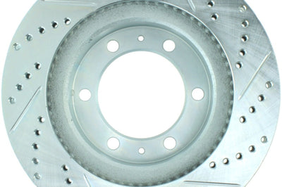 Stoptech StopTech Select Sport 12-14 Toyota FJ Cruiser SportStop Slotted & Drilled Front Right Rotor - Brakes Rotors