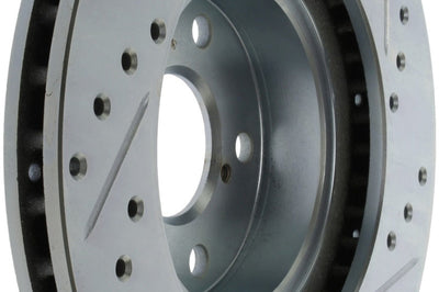 Stoptech StopTech Select Sport 13-15 Subaru BRZ Slotted / Drilled Right Front Rotor - Brakes Rotors & Pads