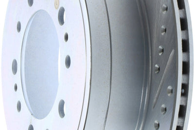 Stoptech StopTech Select Sport 13-17 Toyota Land Cruiser Drilled / Slotted Rear Driver-Side Brake Rotor - Brakes Rotors
