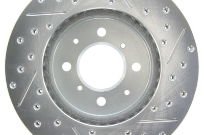 Stoptech StopTech Select Sport 90-01 Acura Integra (exc. Type R) Slotted and Drilled Right Front Rotor - Brakes Rotors