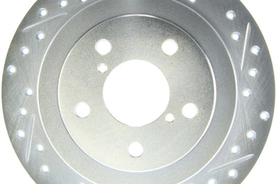 Stoptech StopTech Select Sport 98-08 Subaru Forester Slotted and Drilled Left Rear Rotor - Brakes Rotors & Pads