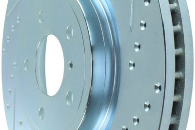 Stoptech StopTech Select Sport Nissan Slotted and Drilled Front Left Rotor - Brakes Rotors & Pads