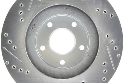 Stoptech StopTech Select Sport Nissan Slotted and Drilled Left Front Rotor - Brakes Rotors & Pads
