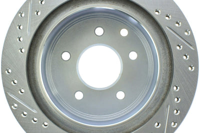 Stoptech StopTech Select Sport Nissan Slotted and Drilled Left Rear Rotor - Brakes Rotors & Pads