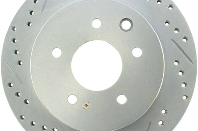 Stoptech StopTech Select Sport Nissan Slotted and Drilled Right Rear Rotor - Brakes Rotors & Pads