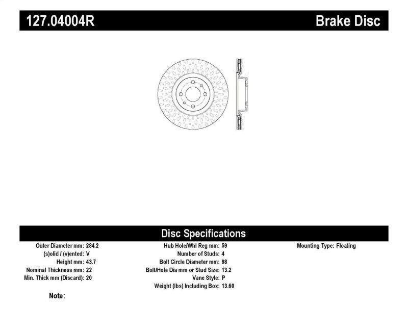 Stoptech StopTech Slotted & Drilled Sport Brake Rotor - Brakes Rotors Pads