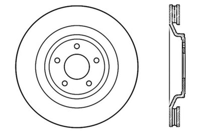 Stoptech StopTech Slotted & Drilled Sport Brake Rotor - Brakes Rotors Pads