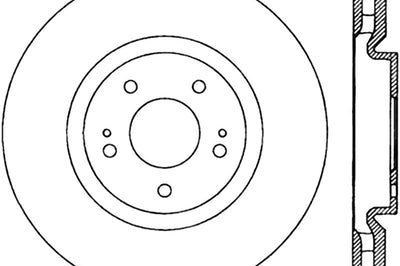 Stoptech StopTech Slotted & Drilled Sport Brake Rotor - Brakes Rotors Pads