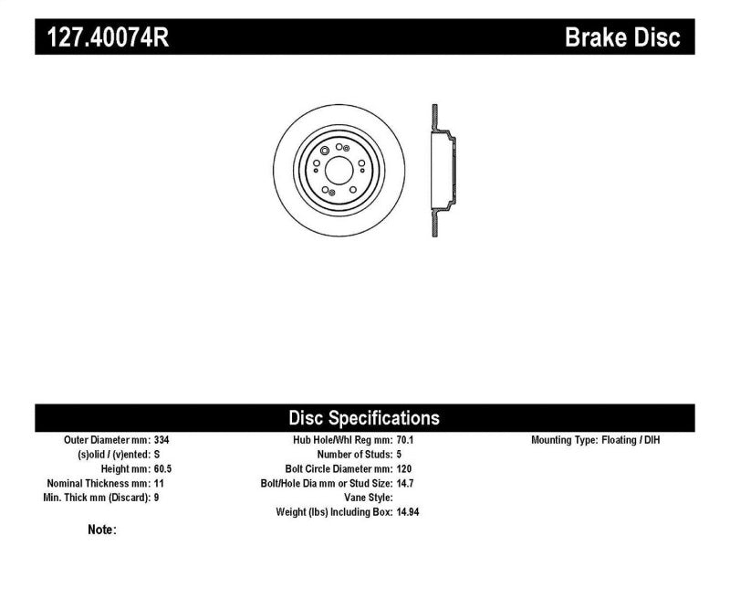 Stoptech StopTech Slotted & Drilled Sport Brake Rotor - Brakes Rotors Pads