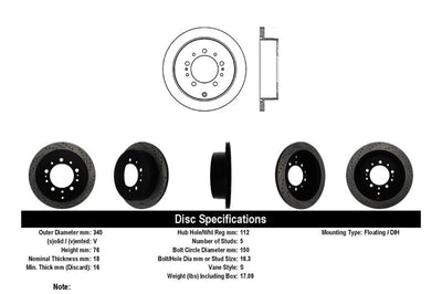 Stoptech StopTech Slotted & Drilled Sport Brake Rotor - Brakes Rotors Pads