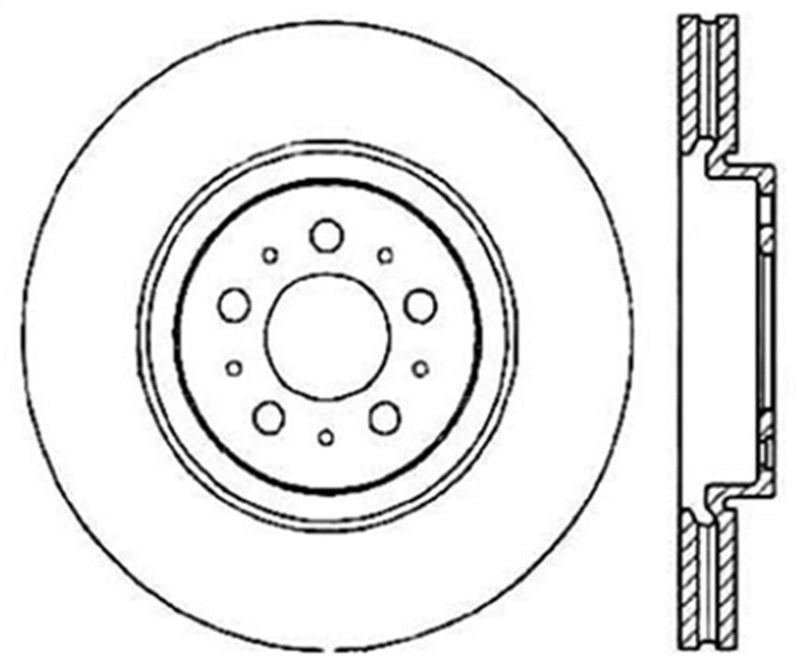 Stoptech StopTech Slotted & Drilled Sport Brake Rotor - Brakes Rotors Pads
