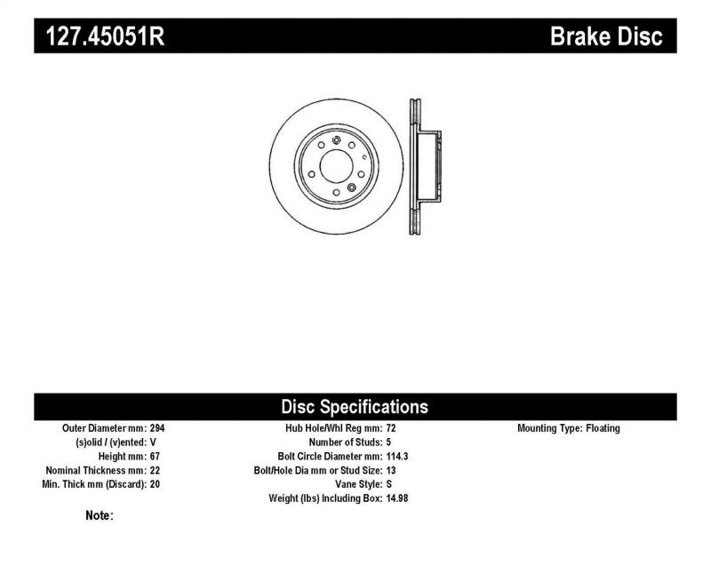 Stoptech StopTech Slotted & Drilled Sport Brake Rotor - Brakes Rotors Pads