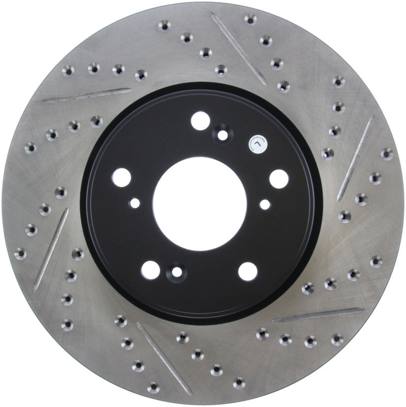 Stoptech StopTech Slotted & Drilled Sport Brake Rotor Front Left 13 Honda Accord - Brakes Rotors Pads