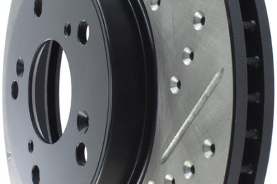 Stoptech StopTech Slotted & Drilled Sport Brake Rotor Front Left 13 Honda Accord - Brakes Rotors Pads