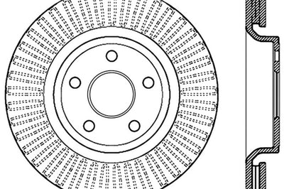 Stoptech StopTech Slotted Sport Brake Rotor 11-17 Jeep Grand Cherokee (Excludes SRT8) - Brakes Rotors & Pads