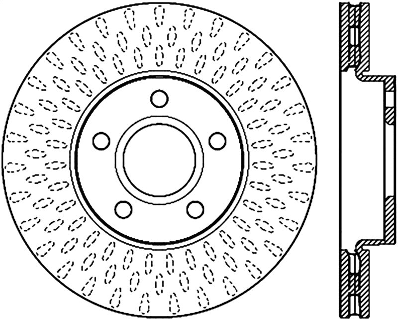 Stoptech StopTech Slotted Sport Brake Rotor - Brakes Rotors & Pads