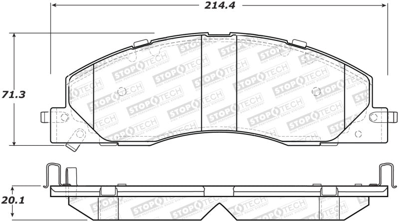 Stoptech StopTech Sport Brake Pads w/Shims and Hardware - Rear - Brakes Rotors &