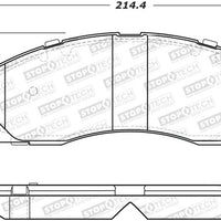 Stoptech StopTech Sport Brake Pads w/Shims and Hardware - Rear - Brakes Rotors &