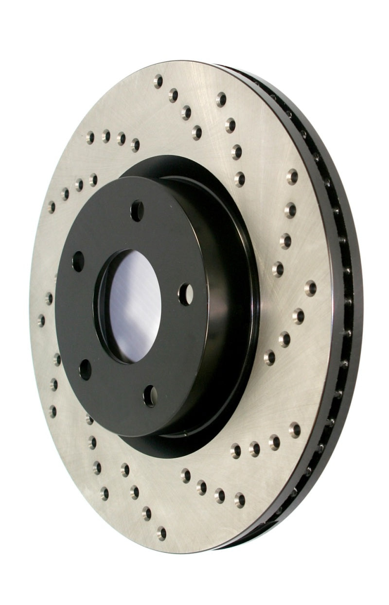 Stoptech StopTech Sport Cross Drilled Brake Rotor - Rear Left - Brakes Rotors & Pads