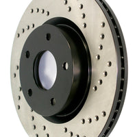 Stoptech StopTech Sport Cross Drilled Brake Rotor - Rear Left - Brakes Rotors & Pads