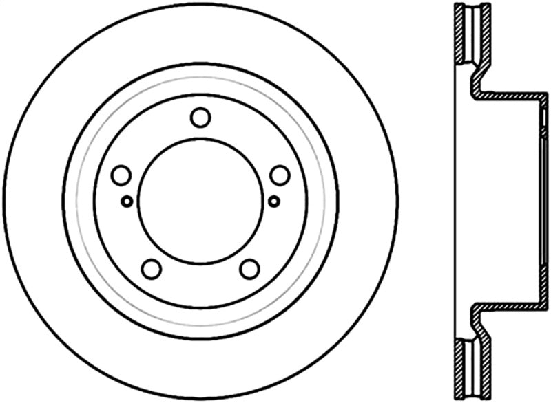 Stoptech StopTech Sport Slot 08-12 Toyota Sequoia / 07-12 Tundra Slotted Left Front CRYO Rotor - Brakes Rotors & Pads
