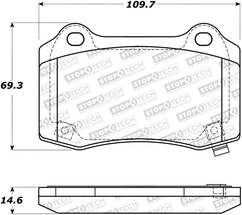 Stoptech StopTech Street Brake Pads - Brakes Rotors &