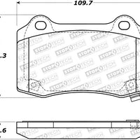 Stoptech StopTech Street Brake Pads - Brakes Rotors &