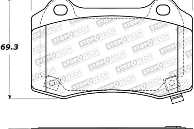 Stoptech StopTech Street Brake Pads - Brakes Rotors &