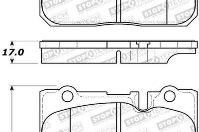 Stoptech StopTech Street Brake Pads - Brakes Rotors &