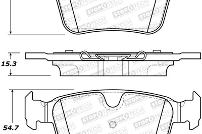 Stoptech StopTech Street Brake Pads - Front - Brakes Rotors &