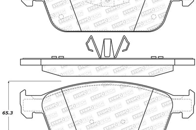 Stoptech StopTech Street Brake Pads - Front/Rear - Brakes Rotors &