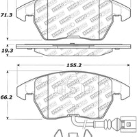 Stoptech StopTech Street Select Brake Pads - Front - Brakes Rotors &