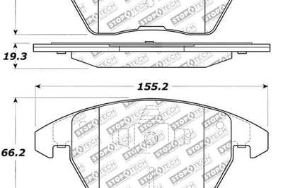 Stoptech StopTech Street Select Brake Pads - Front - Brakes Rotors &