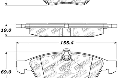 Stoptech StopTech Street Select Brake Pads - Front - Brakes Rotors &