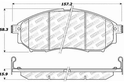 Stoptech StopTech Street Select Brake Pads - Rear - Brakes Rotors &