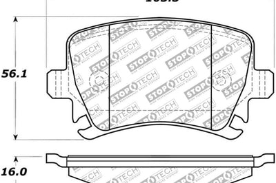 Stoptech StopTech Street Select Brake Pads - Rear - Brakes Rotors &
