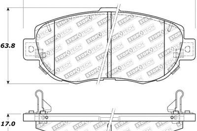 Stoptech StopTech Street Touring 00-05 Lexus IS 250/300/350 Front Brake Pads - Brakes Rotors &