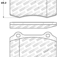 Stoptech StopTech Street Touring 00-06 Jaguar S Typre R / XJ / XJR-S Rear Brake Pads - Brakes Rotors &