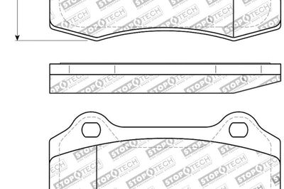 Stoptech StopTech Street Touring 00-06 Jaguar S Typre R / XJ / XJR-S Rear Brake Pads - Brakes Rotors &
