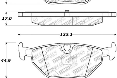Stoptech StopTech Street Touring 01-02 BMW Z3 / 03-09 Z4 / 10/90-07 3 Series Rear Brake Pads - Brakes Rotors &