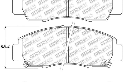 Stoptech StopTech Street Touring 04-09 Acura TSX / 09 Accord V6 Coupe ONLY Front Brake Pads - Brakes Rotors &