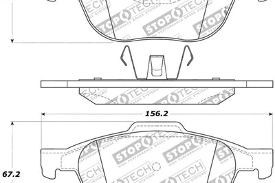 Stoptech StopTech Street Touring 04-09 Mazda 3 Front Brake Pads - Brakes Rotors &