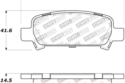 Stoptech StopTech Street Touring 05-09 Subaru Legacy Rear Brake Pads - Brakes Rotors &