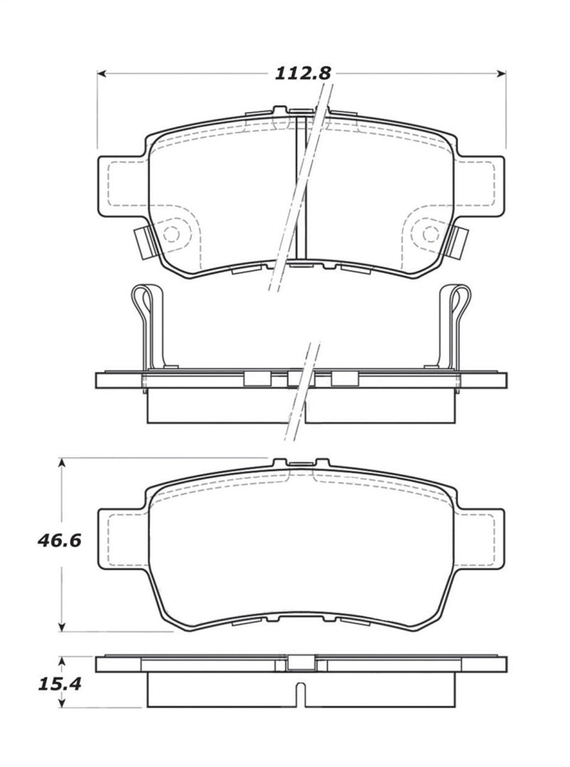 Stoptech StopTech Street Touring 06-13 Honda Odyssey Rear Brake Pads - Brakes Rotors &