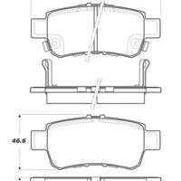 Stoptech StopTech Street Touring 06-13 Honda Odyssey Rear Brake Pads - Brakes Rotors &