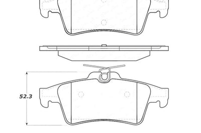 Stoptech StopTech Street Touring 07-09 Mazdaspeed3 / 06-07 Mazdaspeed6 Rear Brake Pads - Brakes Rotors &