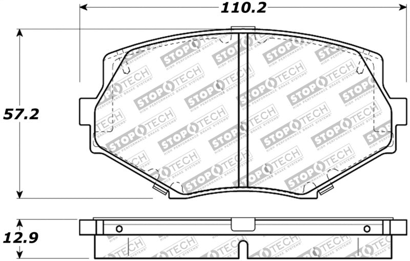 Stoptech StopTech Street Touring 94 97/99 05 Miata w/Normal Suspension Front Brake Pads D635 Brakes Rotors &
