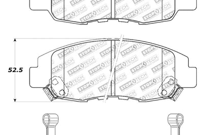 Stoptech StopTech Street Touring 98-02 Honda Accord Coupe/Sedan Front Brake Pads - Brakes Rotors &